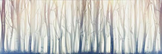 Fototapeta drzewa szaro-brązowe minimalistyczna