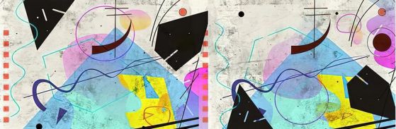 Fototapeta geometria kolory dynamiczne