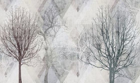 Fototapeta geometryczny drzewia