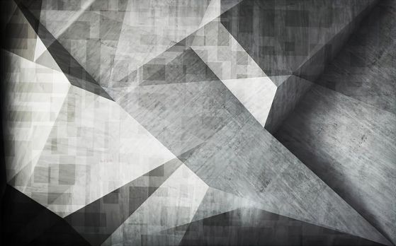 Fototapeta geometryczna szaro-srebrna
