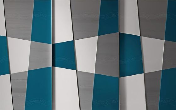 Fototapeta geometryczny kolorowy mural