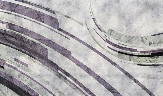 Fototapeta dynamiczne krzywe fioletowe