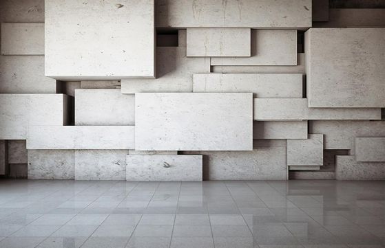 Fototapeta geometryczna szara