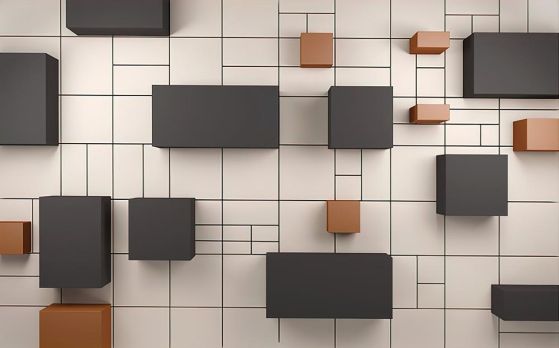 Fototapeta geometryczny 3D