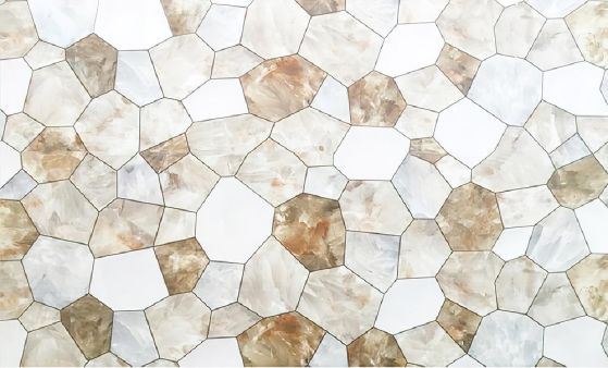 Fototapeta geometrie szklane neutralne