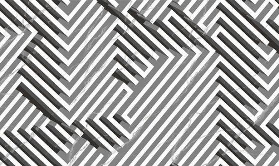 Fototapeta geometria czarne białe