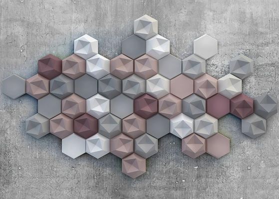 Fototapeta geometryczna wielobarwna