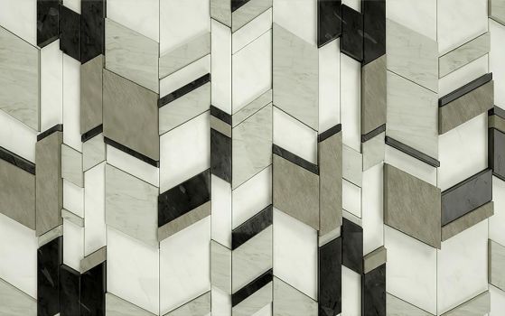 Fototapeta geometryczna czarne beże