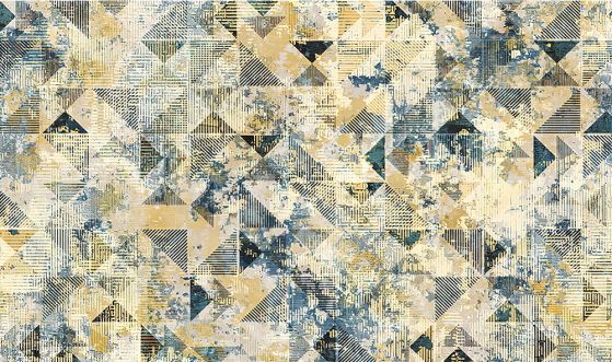 Fototapeta geometryczna różowa czerwonymi żyłkami