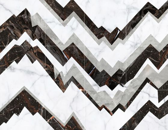 Fototapeta geometria czarno-szara