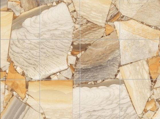 Fototapeta wzór geometryczny beżowo-brązowy