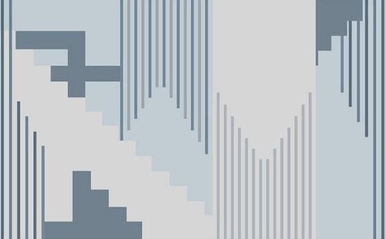 Fototapeta kroki geometryczne niebieskie