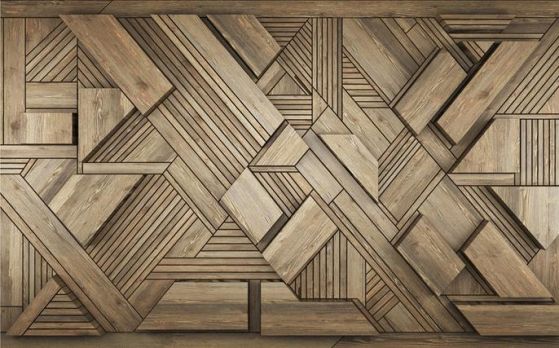 Fototapeta geometryczna brązowa