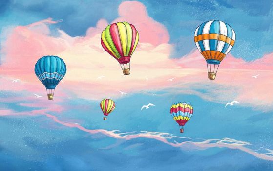 Fototapeta balony kolorowe