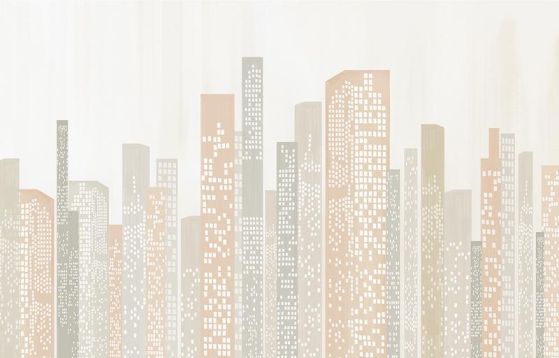 Fototapeta miasta geometryczne szare różowe