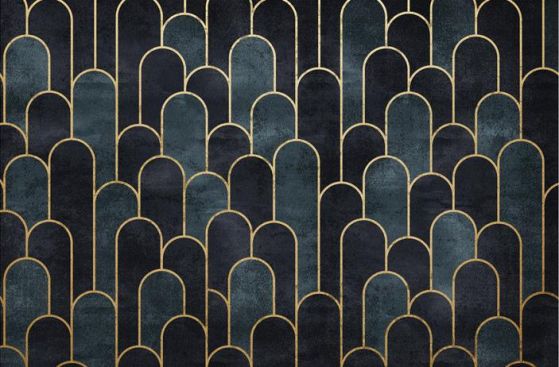 Fototapeta geometryczny wzór złoty