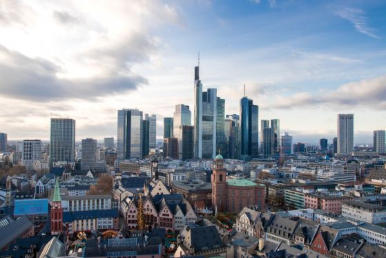 Fototapeta widok na Frankfurt