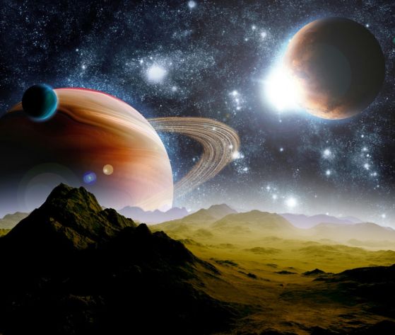 Fototapeta planety w kosmosie