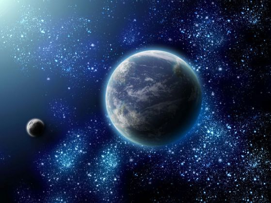 Fototapeta planeta na tle przestrzeni