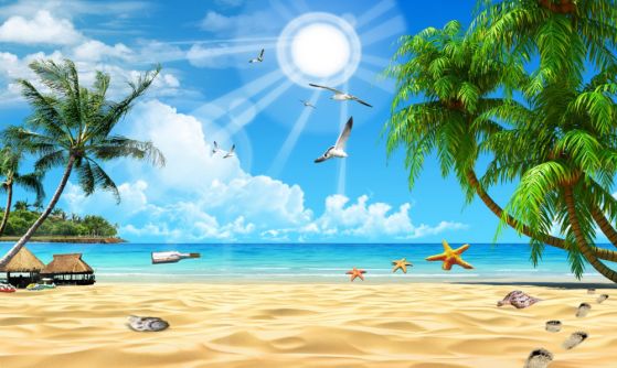 Fototapeta tropikalna plaża nad morzem