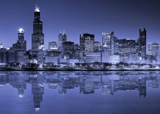 Fototapeta Chicago nocą