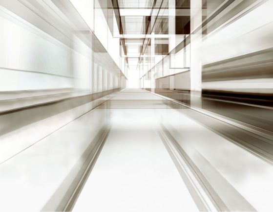 Fototapeta jasnoszary tunel w perspektywie