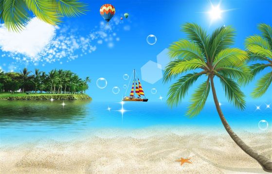 Fototapeta Krajobraz oceanu i plaża