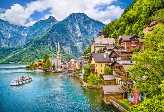Fototapeta niesamowity austriacki Hallstatt