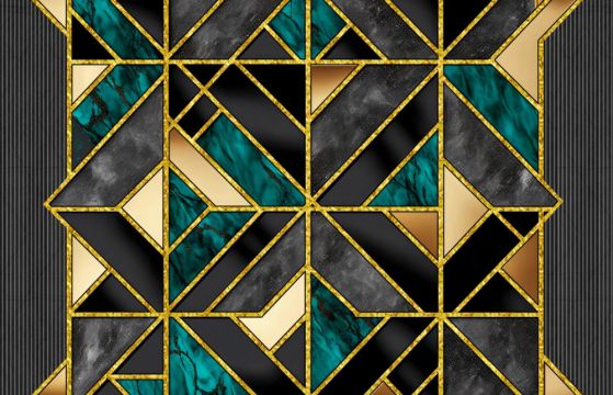 Fototapeta szare turkusowe tło geometryczne