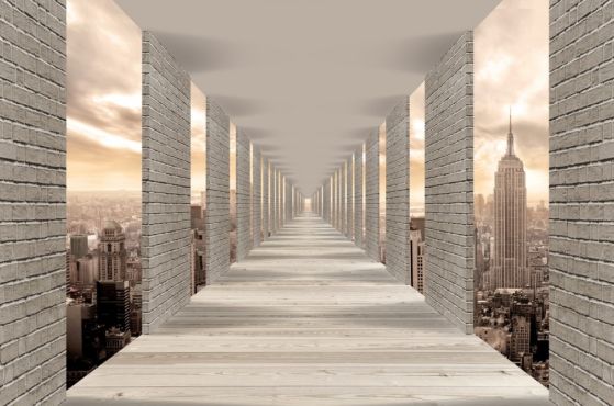 Fototapeta tunel nad Nowym Jorkiem