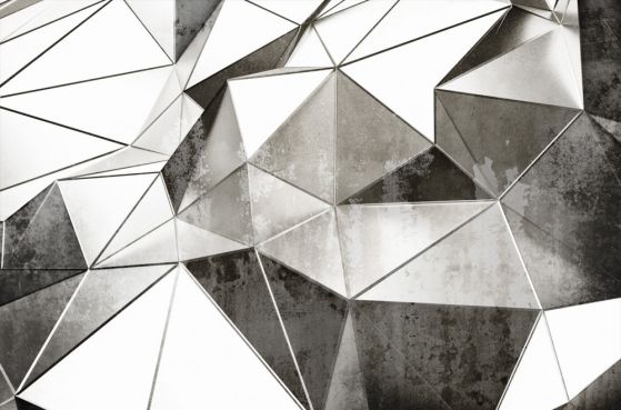 Fototapeta streszczenie geometryczne czarno-białe tło