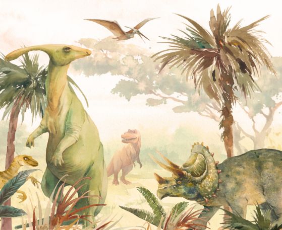 Fototapeta świat dinozaurów