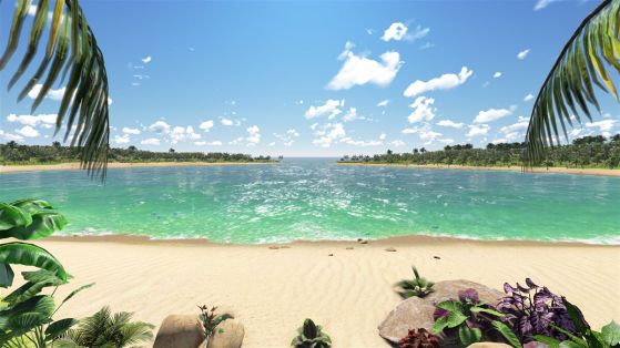 Fototapeta piaszczysta plaża na Lazurowym Wybrzeżu