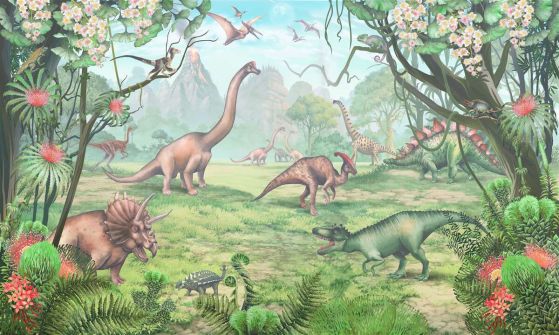 Fototapeta Dinozaury na spacer