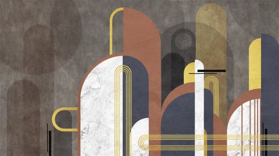 Fototapeta Abstrakcja kształtów geometrycznych
