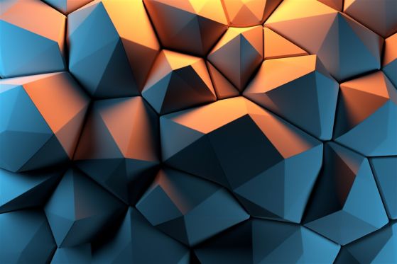 Fototapeta Wolumetryczne kształty geometryczne