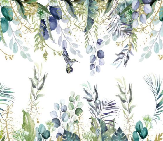 Fototapeta Spring liście w odbiciu wody