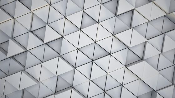 Fototapeta Teksturowane trójkąty 3D