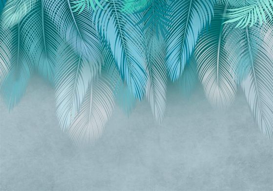 Fototapeta Blue -Feather Fall