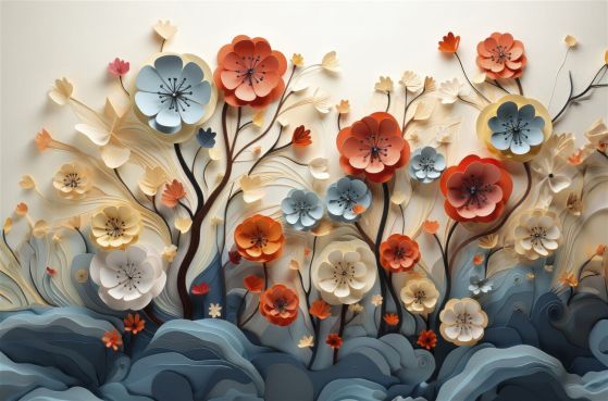 Fototapeta Abstrakcja Flowers Meadow