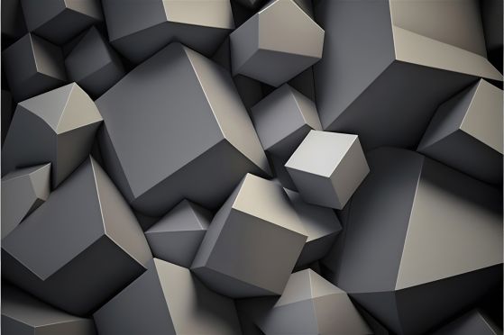 Fototapeta Kostki i inne geometryczne kształty
