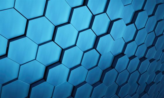 Fototapeta Gradowanie niebieskiego na geometrycznej teksturze
