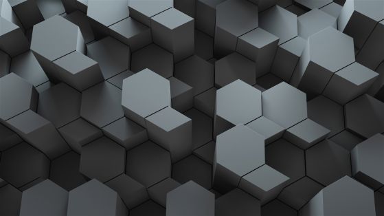 Fototapeta Figurki 3D są ciemnoszare