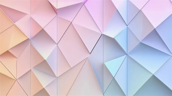 Fototapeta Trójkąty światła -pink w gradiencie