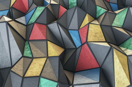 Fototapeta Grzbiety górskie na zewnątrz witraże