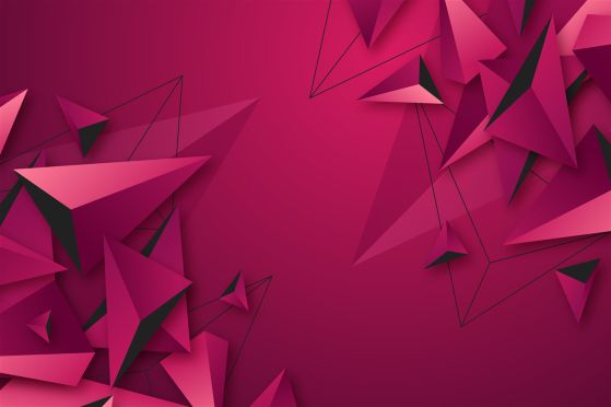 Fototapeta Geometryczna abstrakcja w liliowych kolorach