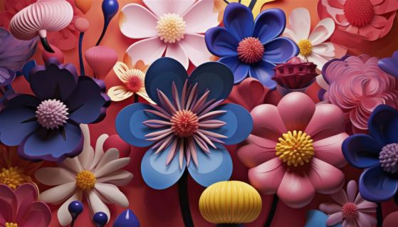 Fototapeta Spring Big Gips Flowers