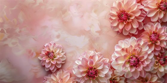 Fototapeta Great Buds Asters Pink