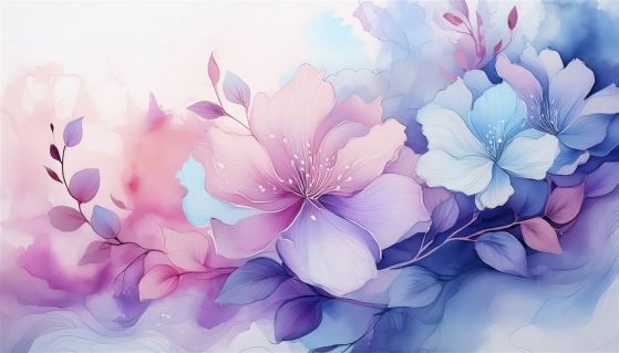 Fototapeta Blossom of Cherry Branch of Lilac