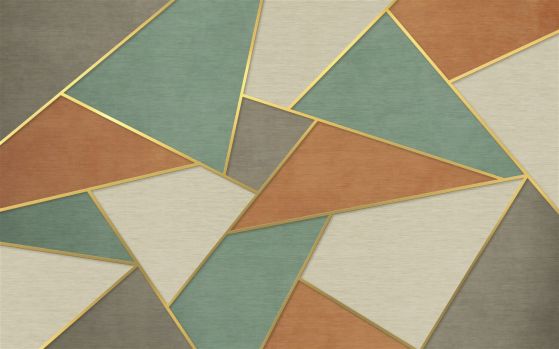 Fototapeta Turquoise Marble ze złotą sekcją
